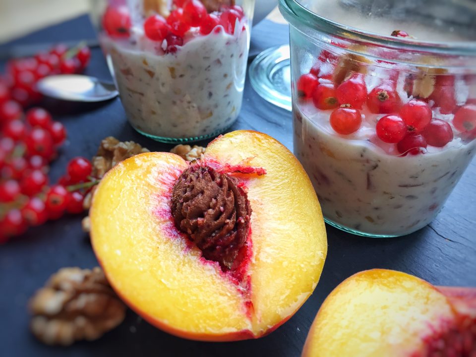 Bircher a la ‚Pfirsich Melba‘ – Food Happinez